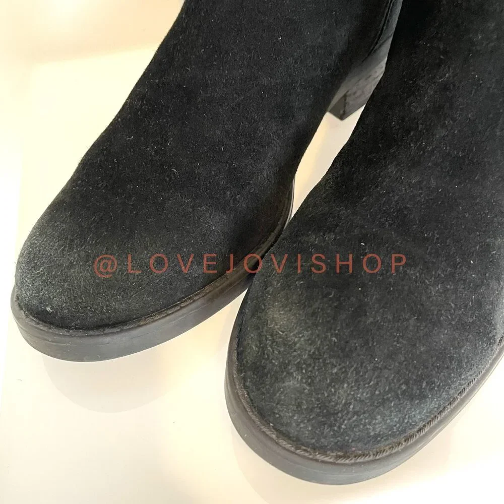 Boots | Blondo Black Suede Over-the-Knee Waterproof | Classic Minimalist Flats 9